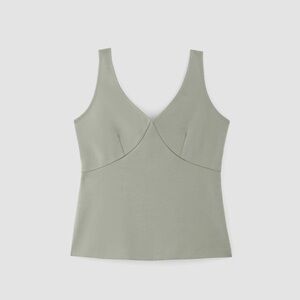 Everlane Soft Green V-Neck Top